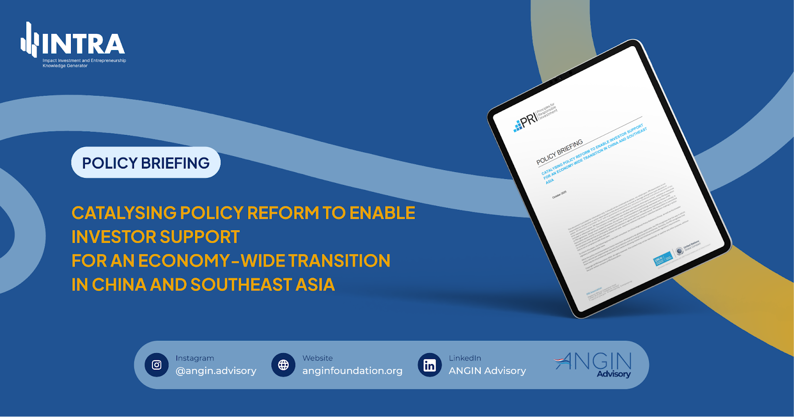 You are currently viewing Policy Briefing by UN-PRI Beijing & ANGIN Advisory: Responsible Investment for EV Value Chain